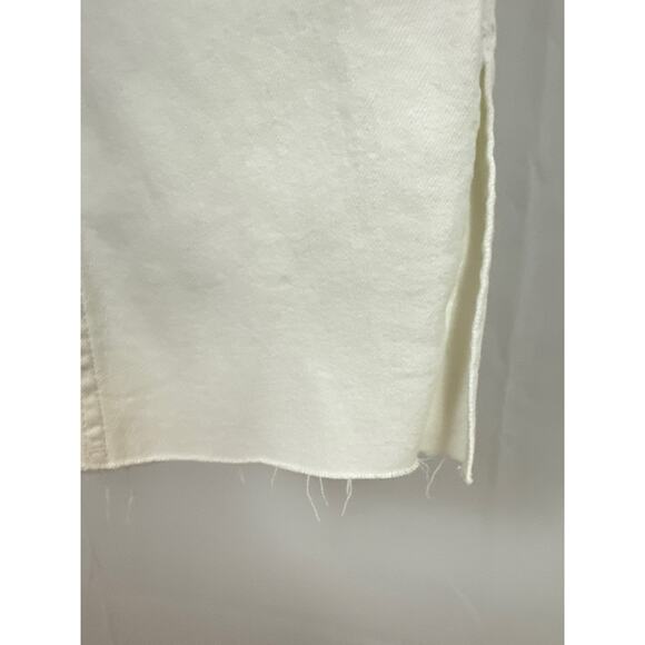 Old Navy Womens Sz 22 White Extra High Rise Rockstar Skinny Raw Hem Slit Jeans‎ - Picture 5 of 8